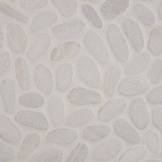 MSIWhite Pebbles Mesh Backed MSI Tiles White Pebbles Mesh Backed MSI Tiles