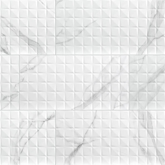 MSIDymo Statuary Chex White 12x24 Glossy MSI Tile 0.37 Thickness Dymo Statuary Chex White 12x24 Glossy MSI Tile 0.37 Thickness