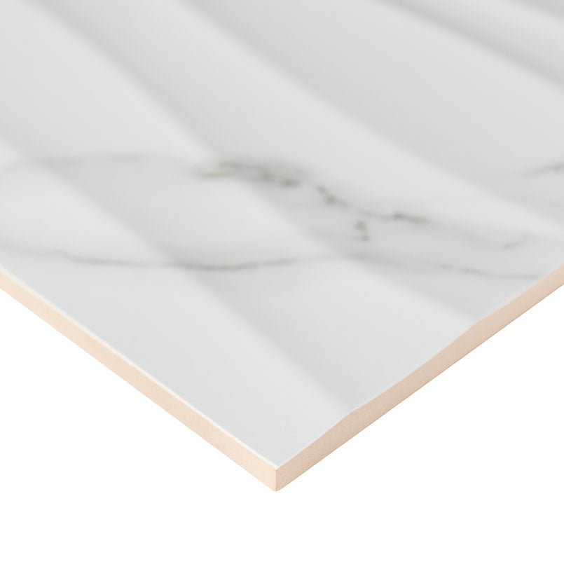 MSIDymo Statuary Stripe White 12x24 Glossy MSI Tile 0.37 Thickness Dymo Statuary Stripe White 12x24 Glossy MSI Tile 0.37 Thickness