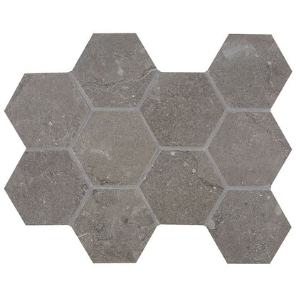 Arizona TileARIZONA TILE Lagos Large Format Porcelain Tile Mud4 Inch Hex MeshARIZONA TILE Lagos Large Format Porcelain Tile