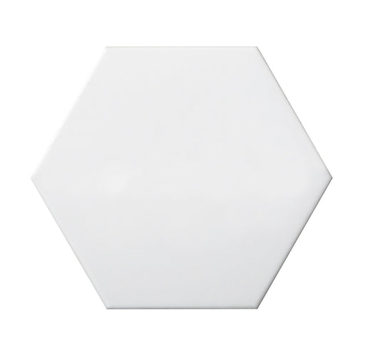 Emser TileEMSER TILE Code White Hex Smooth 6" X 7", Glazed Porcelain/Glazed Ceramic Wall Tile (6.240 SF per box) 6" X 7"EMSER TILE Code White Hex Smooth 6" X 7", Glazed Porcelain/Glazed Ceramic Wall Tile (6.240 SF per box)