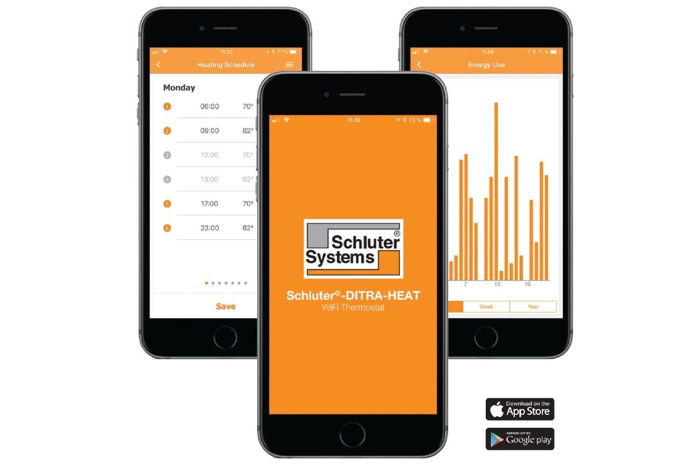 SCHLUTER SYSTEMSSchluter®-DITRA-HEAT-E-WiFi Programmable Wi-Fi thermostat for the DITRA-HEAT system Schluter®-DITRA-HEAT-E-WiFi Programmable Wi-Fi thermostat for the DITRA-HEAT system