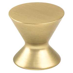 BerensonBerenson 1-1/2" Domestic Bliss Round Knob, Modern Brushed Gold Berenson 1-1/2" Domestic Bliss Round Knob, Modern Brushed Gold