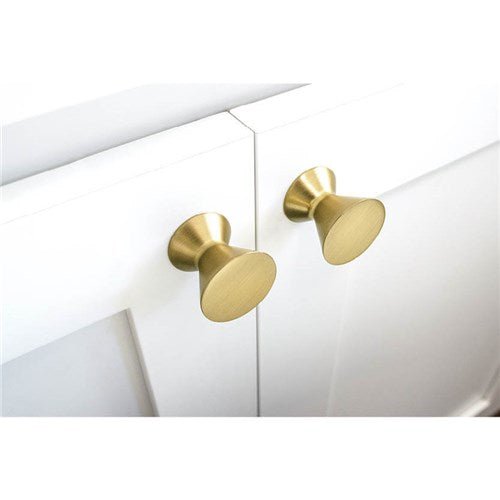 BerensonBerenson 1-1/2" Domestic Bliss Round Knob, Modern Brushed Gold Berenson 1-1/2" Domestic Bliss Round Knob, Modern Brushed Gold