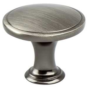 BerensonBerenson 1-1/4" Oasis Mushroom Knob, Brushed Tin Berenson 1-1/4" Oasis Mushroom Knob, Brushed Tin