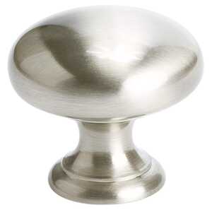 BerensonBerenson 1-1/4" Plymouth Round Knob, Brushed Nickel Berenson 1-1/4" Plymouth Round Knob, Brushed Nickel