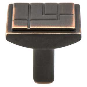 BerensonBerenson 1-1/8" Oak Park Rectangle Knob, Verona Bronze Berenson 1-1/8" Oak Park Rectangle Knob, Verona Bronze