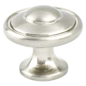 BerensonBerenson 1-3/16" Euro Traditions Round Knob, Brushed Nickel Berenson 1-3/16" Euro Traditions Round Knob, Brushed Nickel