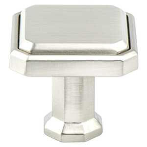 BerensonBerenson 1-3/16" Harmony Square Knob, Brushed Nickel Berenson 1-3/16" Harmony Square Knob, Brushed Nickel