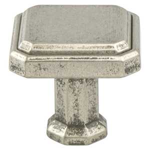 BerensonBerenson 1-3/16" Harmony Square Knob, Weathered Nickel Berenson 1-3/16" Harmony Square Knob, Weathered Nickel