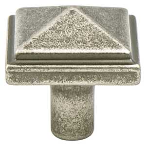 BerensonBerenson 1-3/16" Rhapsody Square Knob, Weathered Nickel Berenson 1-3/16" Rhapsody Square Knob, Weathered Nickel