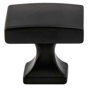 BerensonBerenson 1-3/8" Epoch Edge Square Knob, Matte Black Berenson 1-3/8" Epoch Edge Square Knob, Matte Black