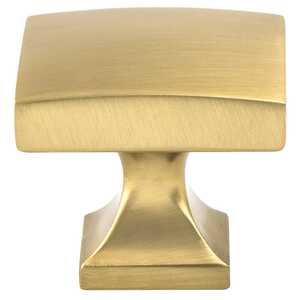 BerensonBerenson 1-3/8" Epoch Edge Square Knob, Modern Brushed Gold Berenson 1-3/8" Epoch Edge Square Knob, Modern Brushed Gold