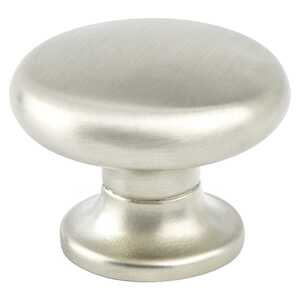 BerensonBerenson 1-3/8" Valencia Round Knob, Brushed Nickel Berenson 1-3/8" Valencia Round Knob, Brushed Nickel