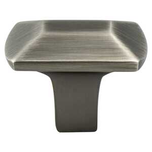 BerensonBerenson 1-7/16" Laura Geometric Knob, Vintage Nickel Berenson 1-7/16" Laura Geometric Knob, Vintage Nickel