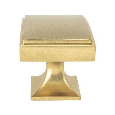 BerensonBerenson 1-9/16" Hearthstone Rectangle Knob, Modern Brushed Gold Berenson 1-9/16" Hearthstone Rectangle Knob, Modern Brushed Gold