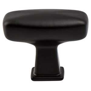 BerensonBerenson 1-9/16" Subtle Surge Rectangle Knob, Matte Black Berenson 1-9/16" Subtle Surge Rectangle Knob, Matte Black