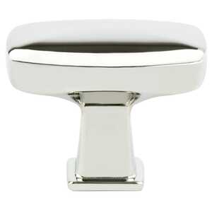 BerensonBerenson 1-9/16" Subtle Surge Rectangle Knob, Polished Nickel Berenson 1-9/16" Subtle Surge Rectangle Knob, Polished Nickel