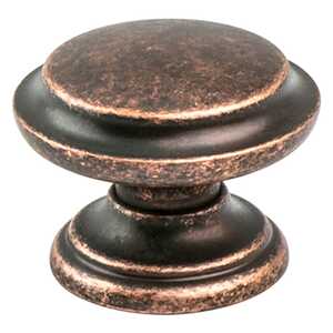 BerensonBerenson 35mm Euro Rustica Ringed Knob, Rustic Copper Berenson 35mm Euro Rustica Ringed Knob, Rustic Copper