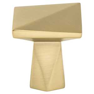 BerensonBerenson Swagger Square Knob, Modern Brushed Gold, 1-3/16" Length Berenson Swagger Square Knob, Modern Brushed Gold, 1-3/16" Length