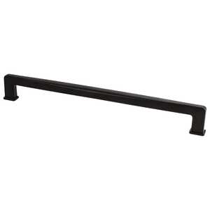 BerensonBerenson 12" Subtle Surge Decorative Bar Pull, Black Berenson 12" Subtle Surge Decorative Bar Pull, Black