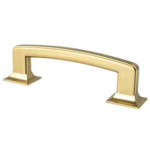 BerensonBerenson 96mm Hearthstone Handle Pull, Modern Brushed Gold, 4-13/16" Length Berenson 96mm Hearthstone Handle Pull, Modern Brushed Gold, 4-13/16" Length