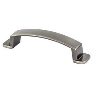 BerensonBerenson 96mm Oasis Handle Pull, Brushed Tin Berenson 96mm Oasis Handle Pull, Brushed Tin