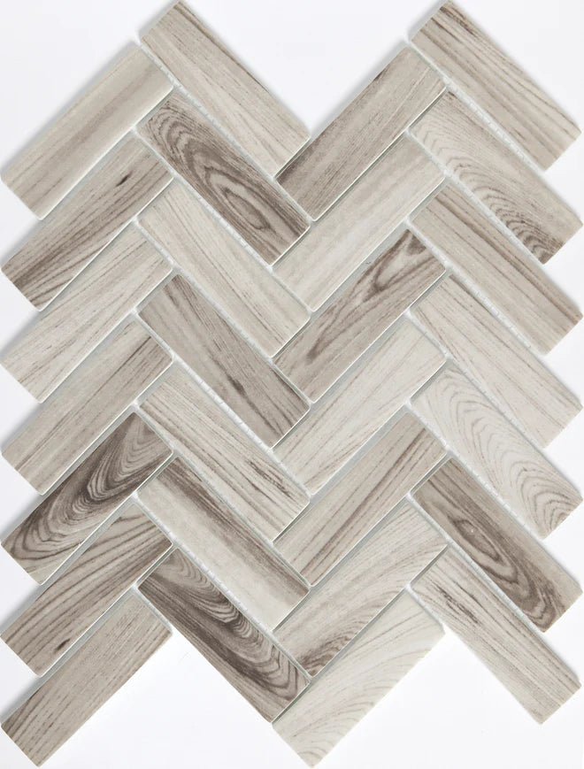 Emser TileEMSER TILE Echo Herringbone on mesh, Glass Mosaic Gray11" X 13"EMSER TILE Echo Herringbone on mesh, Glass Mosaic