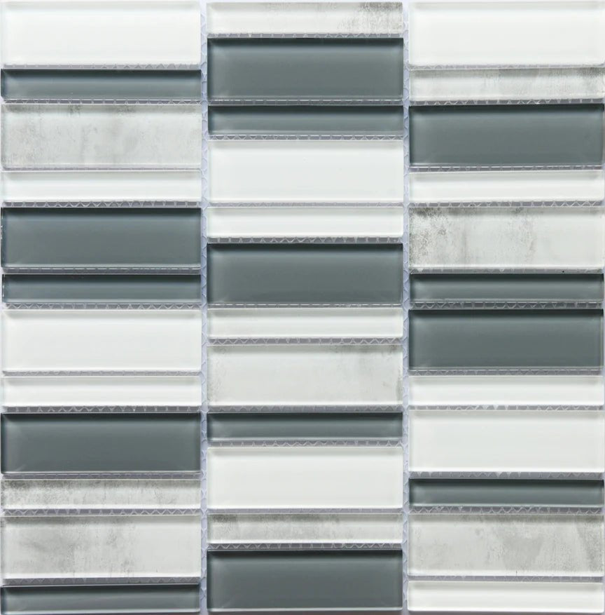 Emser TileEMSER TILE La Vie On Mesh, Glass Mosaic Silver12" x 12"EMSER TILE La Vie On Mesh, Glass Mosaic