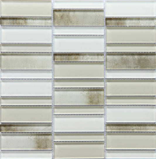 Emser TileEMSER TILE La Vie On Mesh, Glass Mosaic Cream12" x 12"EMSER TILE La Vie On Mesh, Glass Mosaic