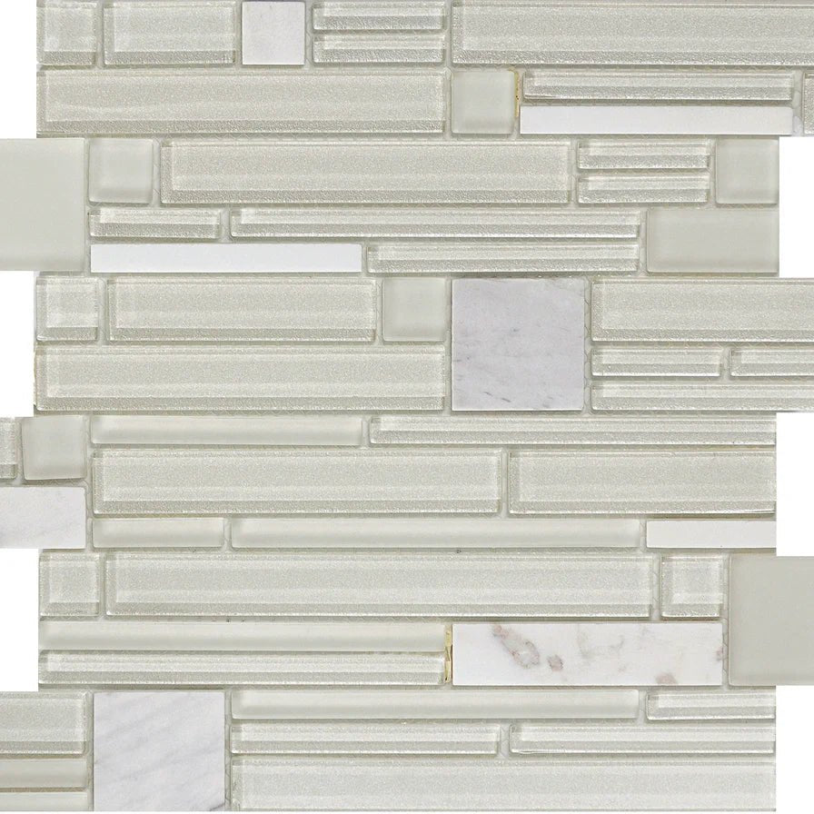 Emser TileEMSER TILE Entity on mesh, Glass & Stone Mosaic Gusto12" X 12"EMSER TILE Entity on mesh, Glass & Stone Mosaic