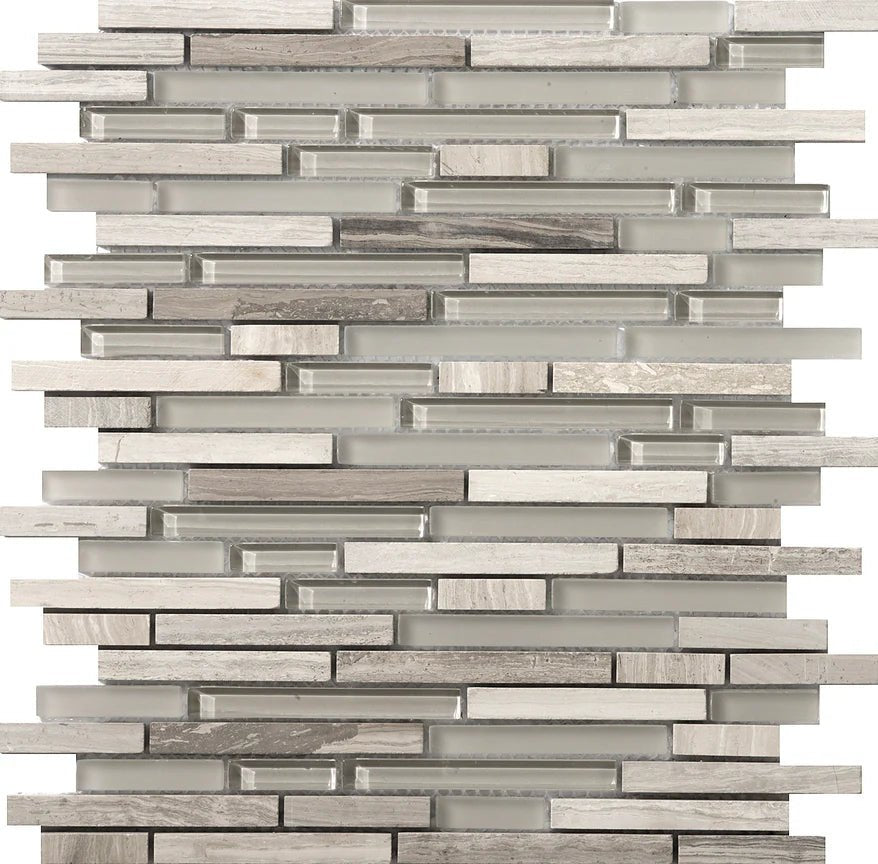 Emser TileEMSER TILE Lucente Linear on 12 X 13 Mesh, Glass Wall Tile & Glass/Stone Blend Mosaic Certosa12" X 13"EMSER TILE Lucente Linear on 12 X 13 Mesh, Glass Wall Tile & Glass/Stone Blend Mosaic