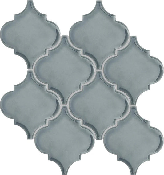 Emser TileEMSER TILE Morocco Arabesque on Mesh, Glazed Porcelain Mosaic Dove10" X 11"EMSER TILE Morocco Arabesque on Mesh, Glazed Porcelain Mosaic
