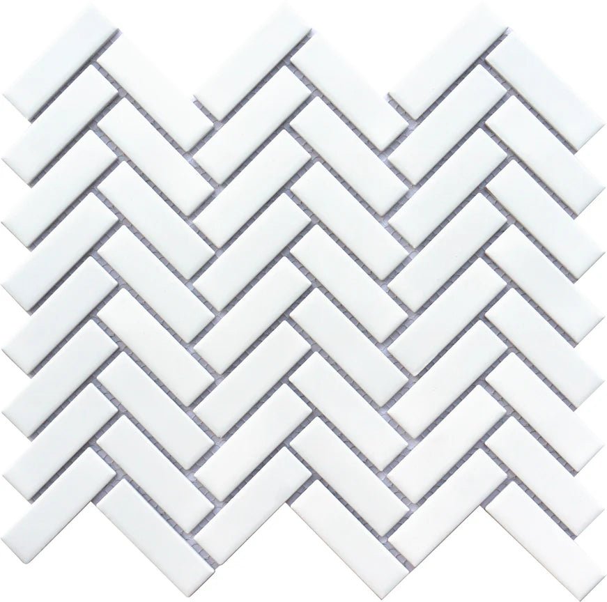 Emser TileEMSER TILE Impact Herringbone on Mesh, Glazed Porcelain White11" X 12"EMSER TILE Impact Herringbone on Mesh, Glazed Porcelain