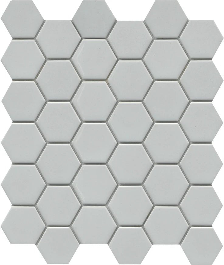 Emser TileEMSER TILE Influence 2" Hex on Mesh, Glazed Porcelain Gray10" X 11"EMSER TILE Influence 2" Hex on Mesh, Glazed Porcelain