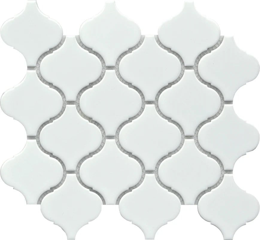 Emser TileEMSER TILE Influence on Mesh, Glazed Porcelain White10" X 11"ArabesqueEMSER TILE Influence on Mesh, Glazed Porcelain