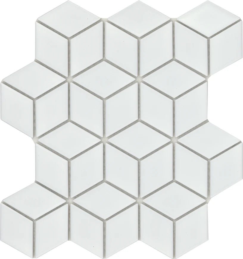 Emser TileEMSER TILE Influence on Mesh, Glazed Porcelain White10" X 11"CubeEMSER TILE Influence on Mesh, Glazed Porcelain