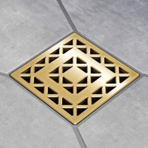 Ebbe ProLattice Pro Drain Cover Brushed GoldLattice Pro Drain Cover