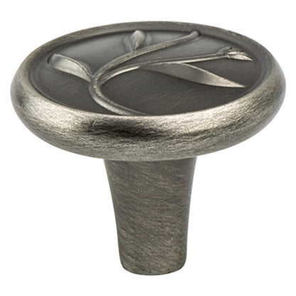 BerensonBerenson Art Nouveau Leaf Knob, Vintage Nickel, 1-1/4" Berenson Art Nouveau Leaf Knob, Vintage Nickel, 1-1/4"