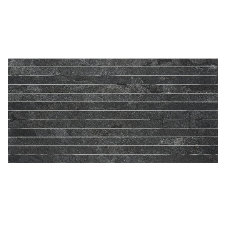 Arizona TileARIZONA TILE canyon BlackStraight Stack Mesh 1 x 24MatteARIZONA TILE canyon