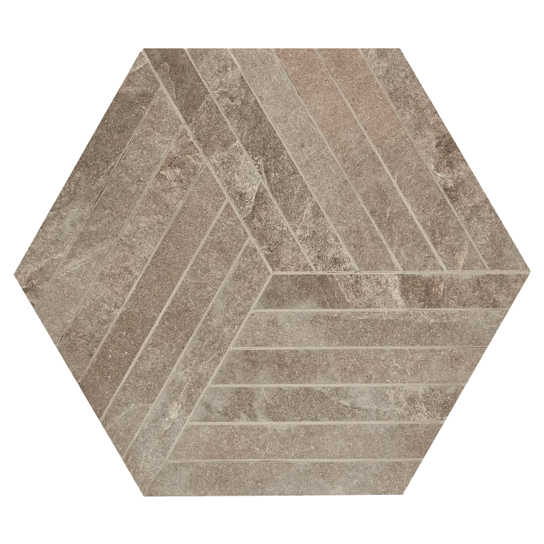 Arizona TileARIZONA TILE canyon BrownHex 16 x 18 MeshMatteARIZONA TILE canyon