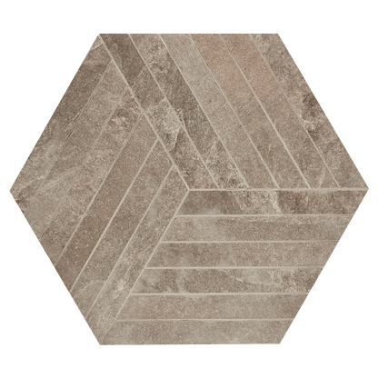 Arizona TileARIZONA TILE canyon BrownHex 16 x 18 MeshMatteARIZONA TILE canyon