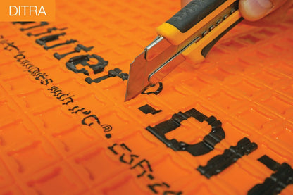 SCHLUTER SYSTEMSSchluter®-DITRA & DITRA-XL Uncoupling and waterproofing membrane 3.5 mm (1/8")5 m² (54 ft²)Schluter®-DITRA & DITRA-XL Uncoupling and waterproofing membrane