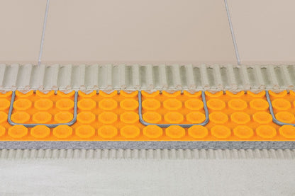 SCHLUTER SYSTEMSSchluter®-DITRA-HEAT-DUO Uncoupling membrane with integrated sound control and thermal break 8 mm (5/16")0.78 m² (8.4 ft²)Schluter®-DITRA-HEAT-DUO Uncoupling membrane with integrated sound control and thermal break