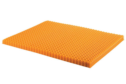 SCHLUTER SYSTEMSSchluter®-DITRA-HEAT Uncoupling membrane for DITRA-HEAT-E-HK electric floor heating cables 5.5 mm (1/4")0.78 m² (8.4 ft²)Schluter®-DITRA-HEAT Uncoupling membrane for DITRA-HEAT-E-HK electric floor heating cables