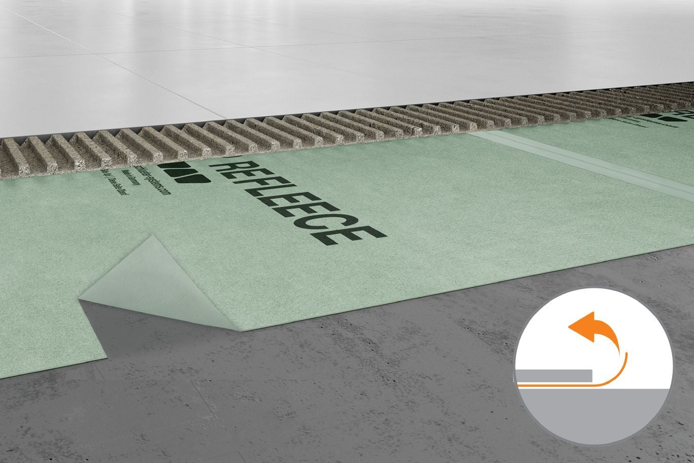 SCHLUTER SYSTEMSSchluter®-REFLEECE Easy to Remove Underlayment for Temporary Floor Coverings Schluter®-REFLEECE Easy to Remove Underlayment for Temporary Floor Coverings