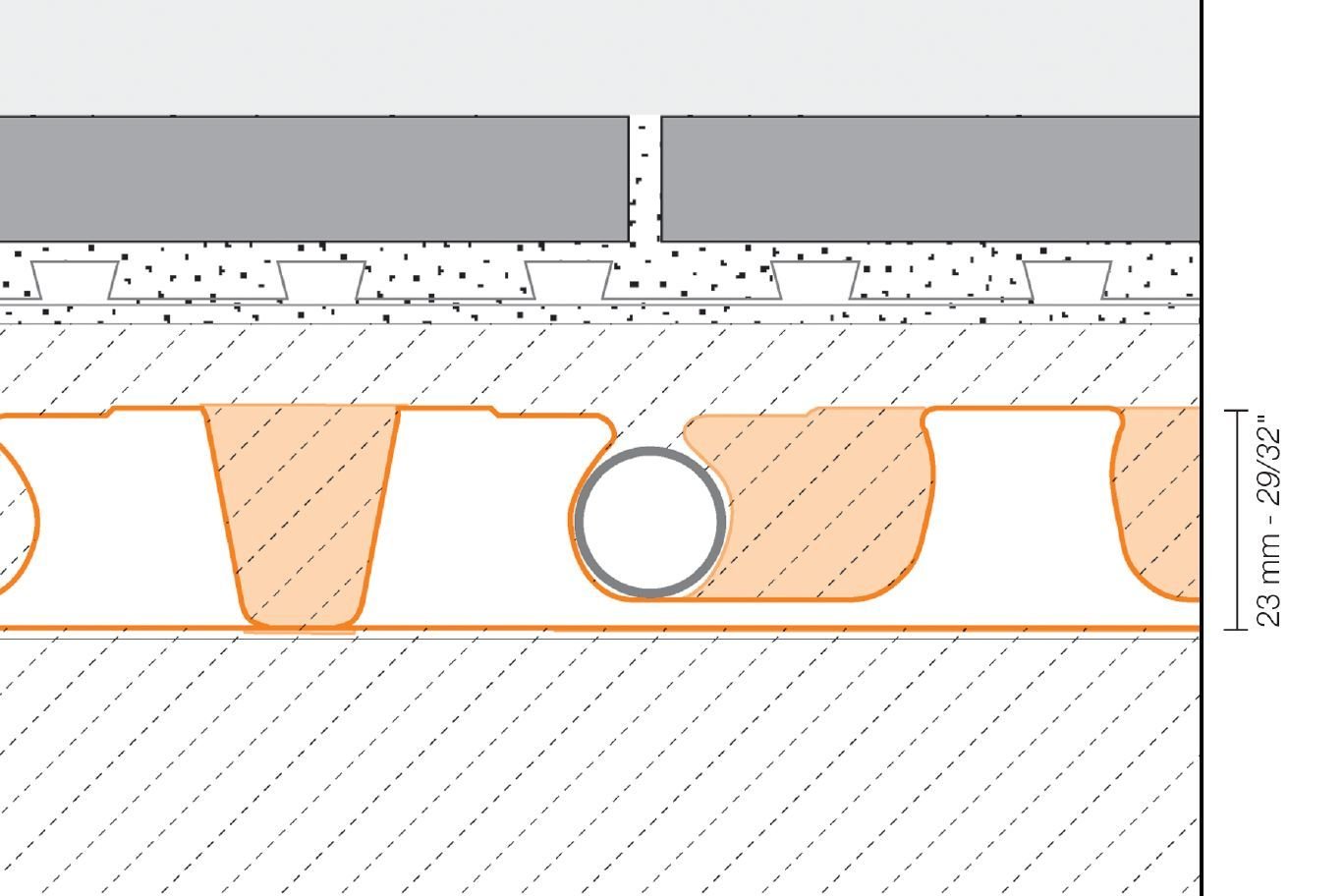 SCHLUTER SYSTEMSSchluter®-BEKOTEC-F 29/32" (23 mm)-thick modular screed panel 47-1/4" x 35-7/16" (120 x 90)10Schluter®-BEKOTEC-F 29/32" (23 mm)-thick modular screed panel