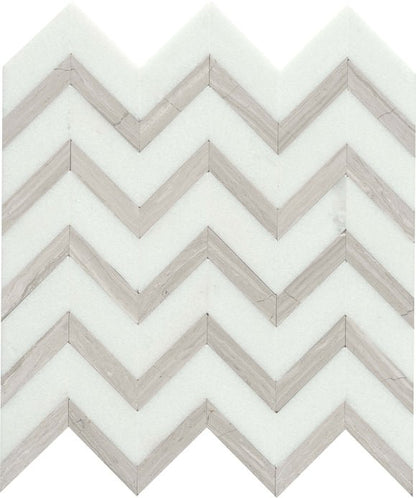 Emser TileBIZOU CHEVRON - Emser Tile White/Cream12" x 13" Chevron MosaicBIZOU CHEVRON - Emser Tile