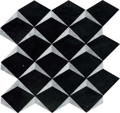 Emser TileBIZOU CREST - Emser Tile Black/White13" x 13" Crest MosaicBIZOU CREST - Emser Tile