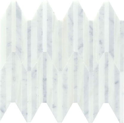 Emser TileBIZOU PEAK - Emser Tile White/White10" x 12" Peak MosaicBIZOU PEAK - Emser Tile